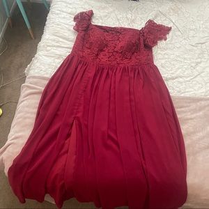 Red special occasion dress